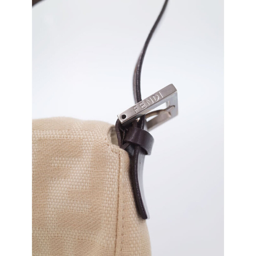 Fendi Zucca Zucca Baguette Bucket Bag White - Picture 9 of 9